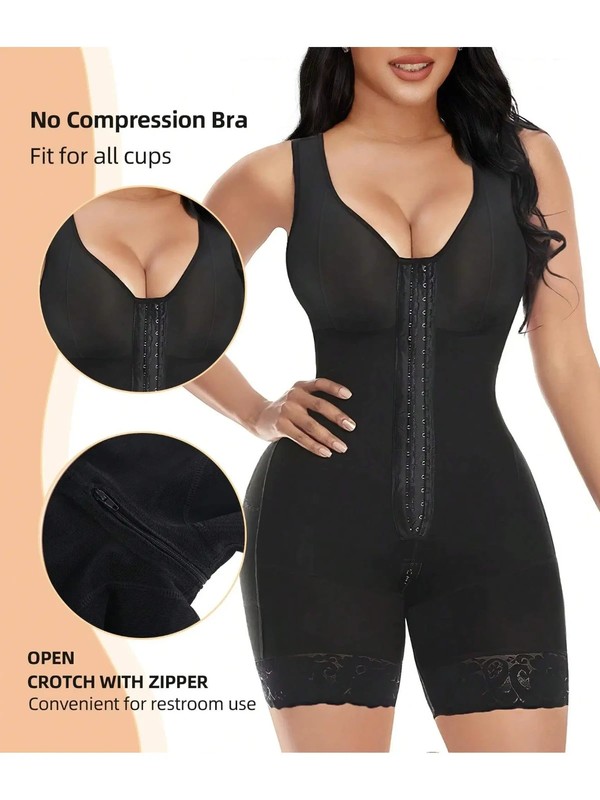 "Fajas Colombianas Body Shaper for Women – Full Body Waist Trainer with Zipper