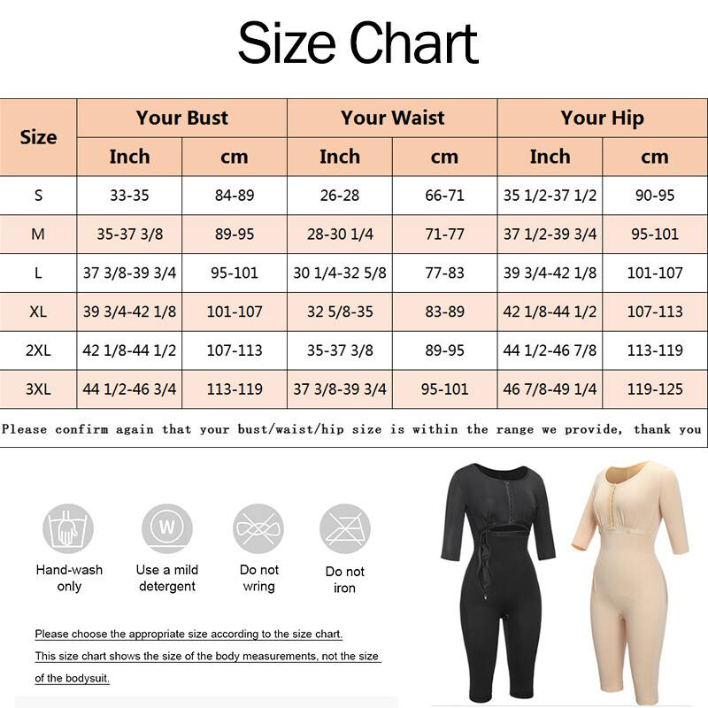 Fajas Colombianas Mujer Full Body Shaper Arm Compression BBl Post Op Surgery Top