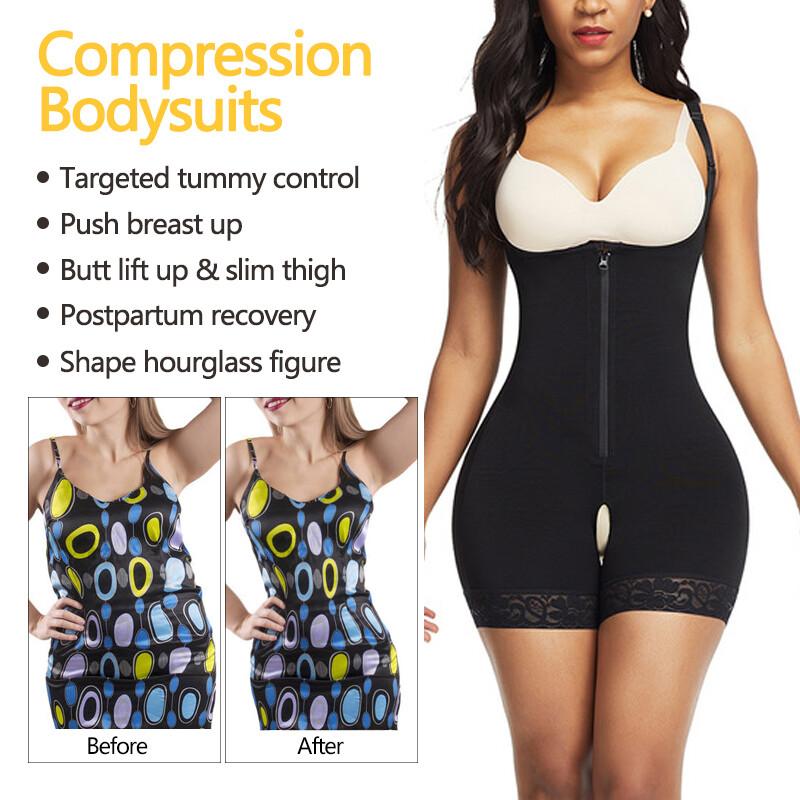 Fajas Colombianas Shapewear Women Compression Bodysuits Postpartum Body Shaper