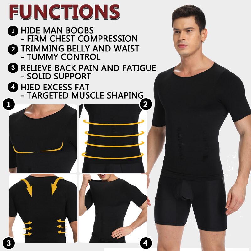 FAJAS HOMBRES FAJA REDUCTORA DE HOMBRE MEN BODY SHAPER TOP ABDOMEN CONTROL TOP