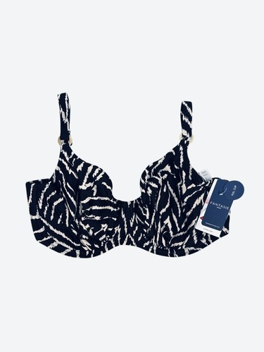 Fantasie MONOCHROME Silhouette Island Full Cup Bikini Swim Top US 34DDD UK 34E