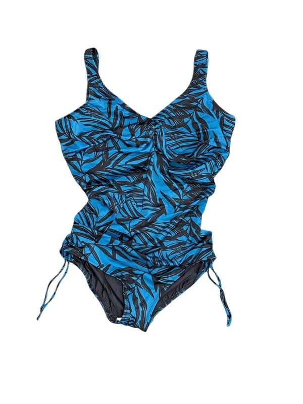 Fantasie ZEN BLUE Palmetto Bay V-Neck One Piece Swimsuit US 34G UK 34F
