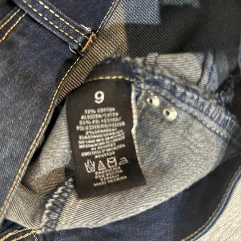 Fashion Nova Womens Distressed Skinny Jeans Size 9 Dark Wash Denim Stretch