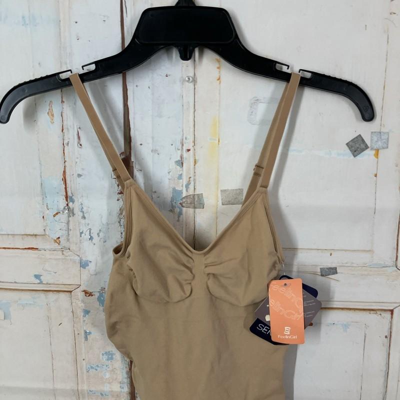 FeelinGirl Shapewear Bodysuit Tummy Control Seamless Thigh Slim Size M/L Capucin