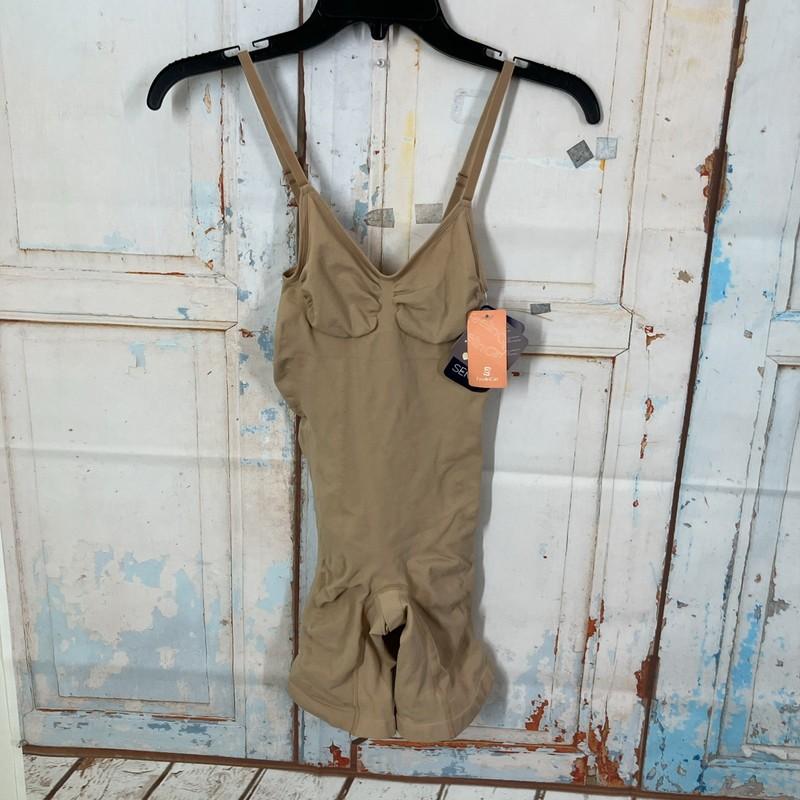 FeelinGirl Shapewear Bodysuit Tummy Control Seamless Thigh Slim Size M/L Capucin