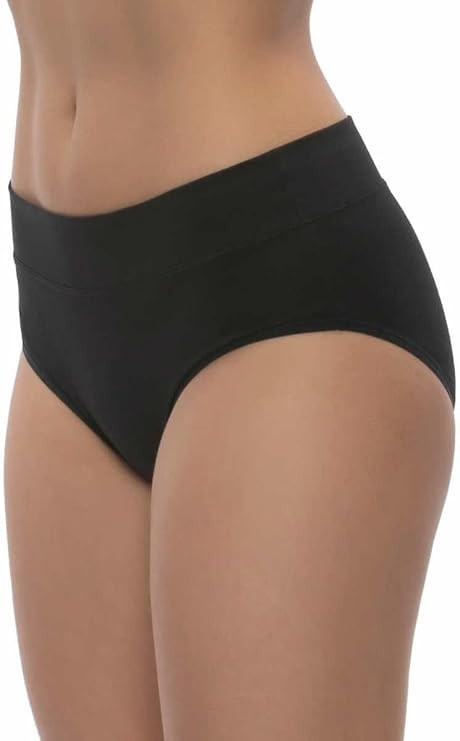 Felina Women's 5-Pack Pima Cotton Wide Waistband Hipster Multicolor Size S
