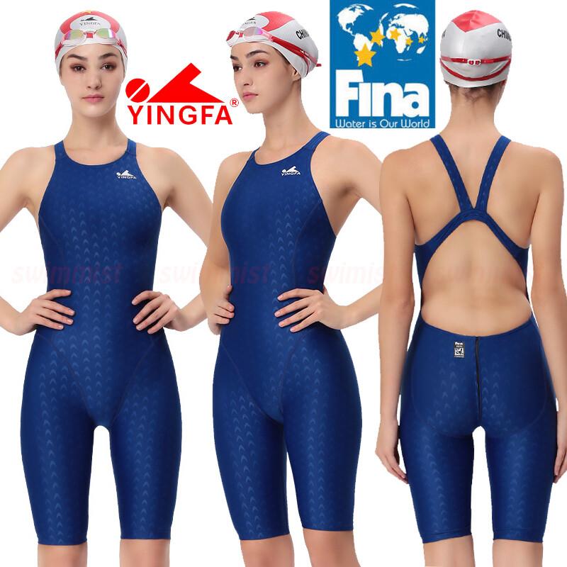 [FINA APPROVED] NWT YINGFA 925 WOMEN'S COMPETITION RACING KNEESKIN SWIMWEARS NEW