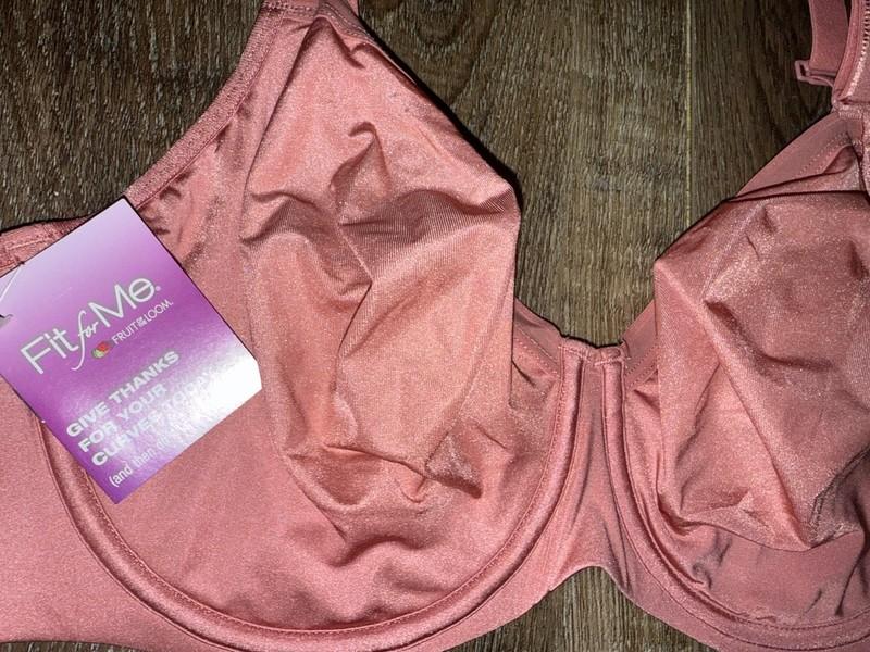 Fit For Me ~ Women's Unlined Underwire Bra Full Figure Desert Dusty Pink ~ 42G