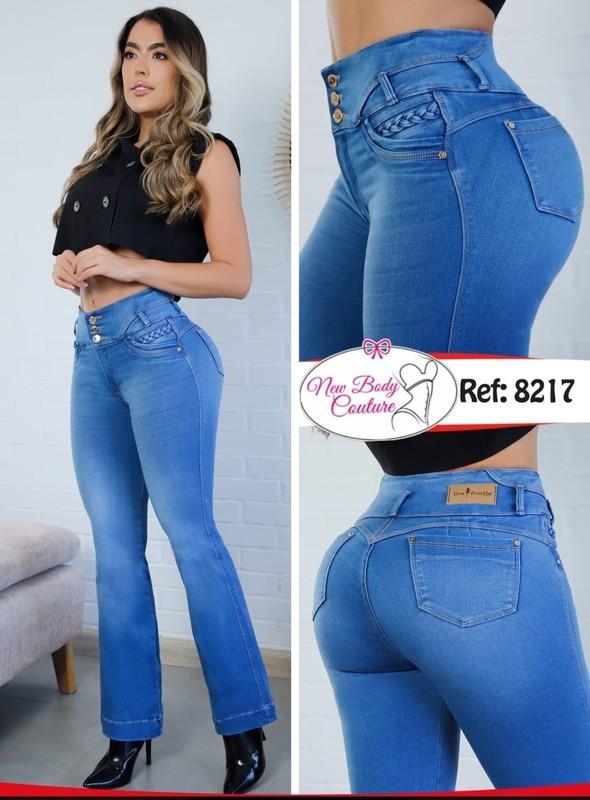 Flared Jeans Bon Bon Up Levanta cola colombianos butt lifter high waist 8217