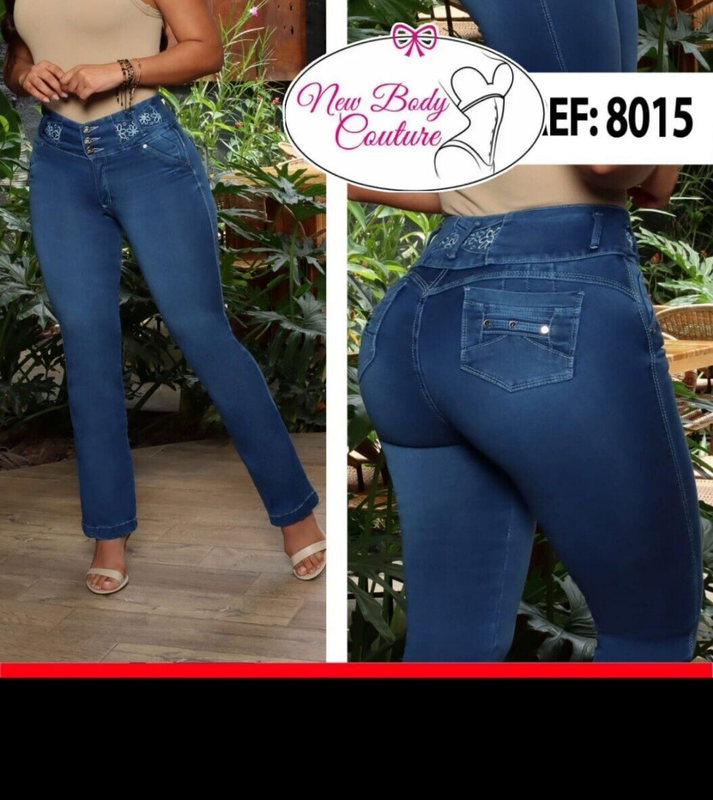 Flared Jeans Bon Bon Up Levanta Cola Colombianos Butt Lifter High Waist 8015