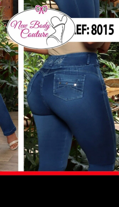 Flared Jeans Bon Bon Up Levanta Cola Colombianos Butt Lifter High Waist 8015