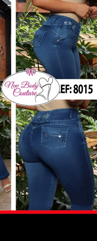 Flared Jeans Bon Bon Up Levanta Cola Colombianos Butt Lifter High Waist 8015