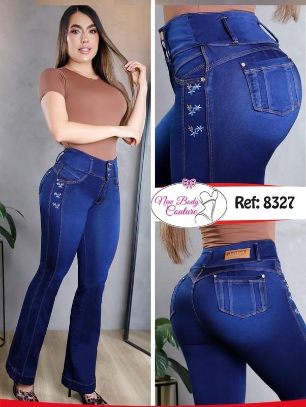 Flared Jeans Bon Bon Up Levanta cola colombianos butt lifter high waist 8327