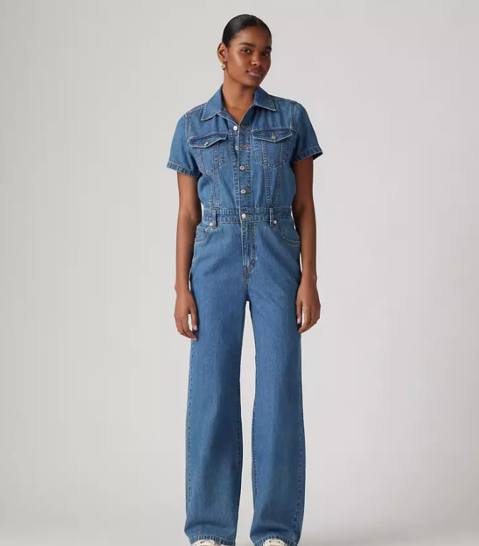 FLASH SALE LEVI'S Type Iii Jumpsuit Blue Joke - Medium Wash