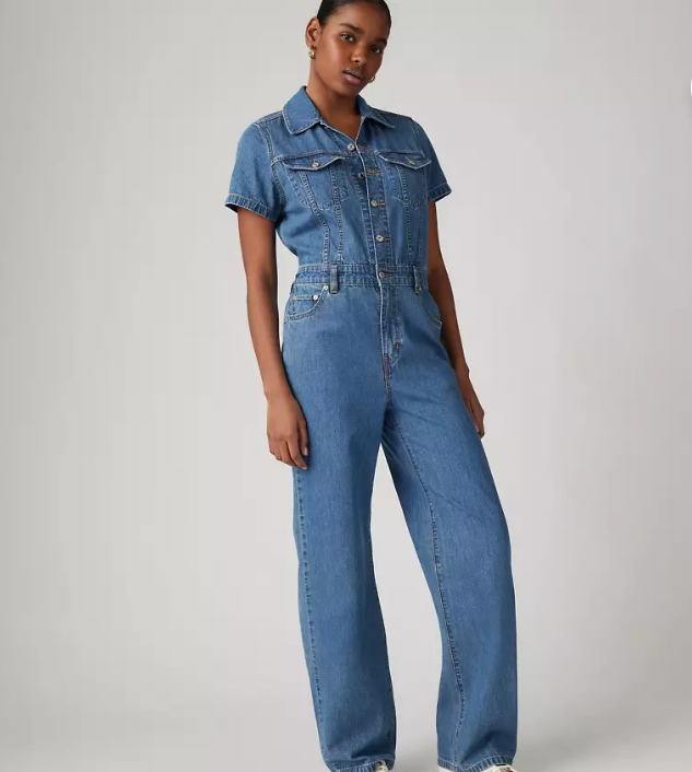 FLASH SALE LEVI'S Type Iii Jumpsuit Blue Joke - Medium Wash