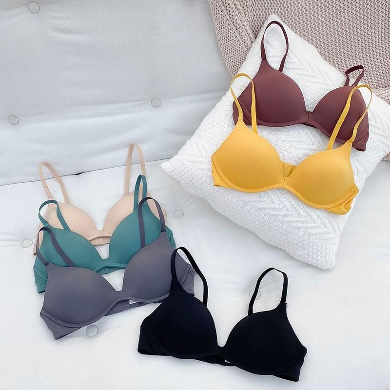 Flat-chested Small Cup Women Bras Sexy Lingerie Thin Padded Wireless Brassiere