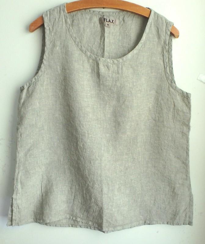 FLAX Designs Linen Tank 1G & 2G NWT Sunny Tank GREEN TEA