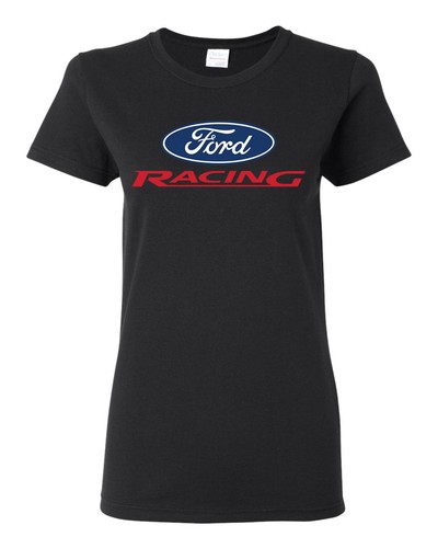 Ford Motor Co Auto Racing Classic Logo Womens Graphic T-Shirt