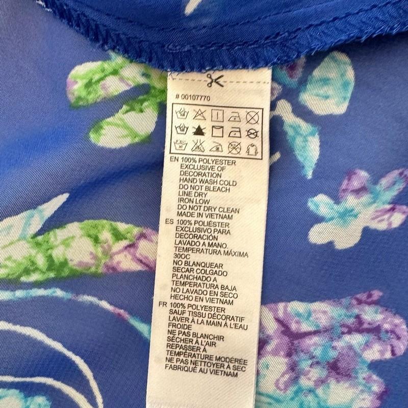 Forever 21 Floral Open Front Beach Cover Up Kimono Medium