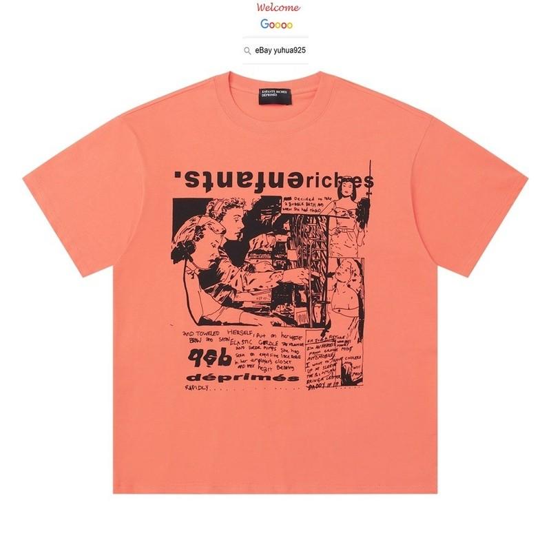 FRAINY 25SS FAN RICHES SUMMER WHITE T SHIRT LOOSE HIGH STREET COTTON TOP TEE