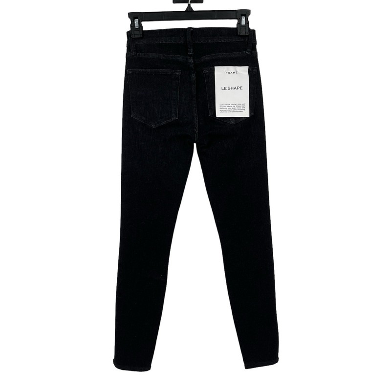 Frame Jeans Le High Waisted Skinny Black Size 24