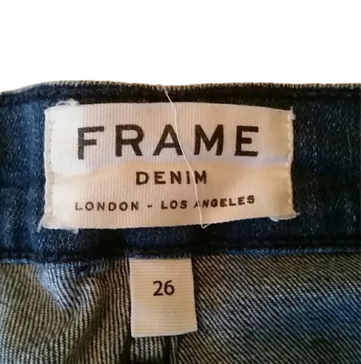FRAME Jeans Le Skinny Jeans De Jeanne Crop Jeans Denim Jeans Blue Womens 26