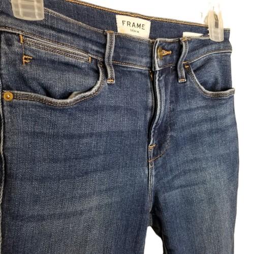 FRAME Jeans Skinny Jeans Distressed Jeans Women 26 Blue Dark Wash Jeans Womens