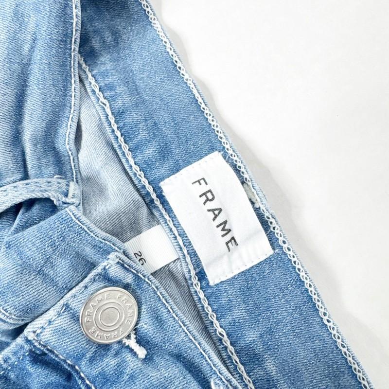 FRAME Le High Straight Jeans Women Size 26 Stretch Denim