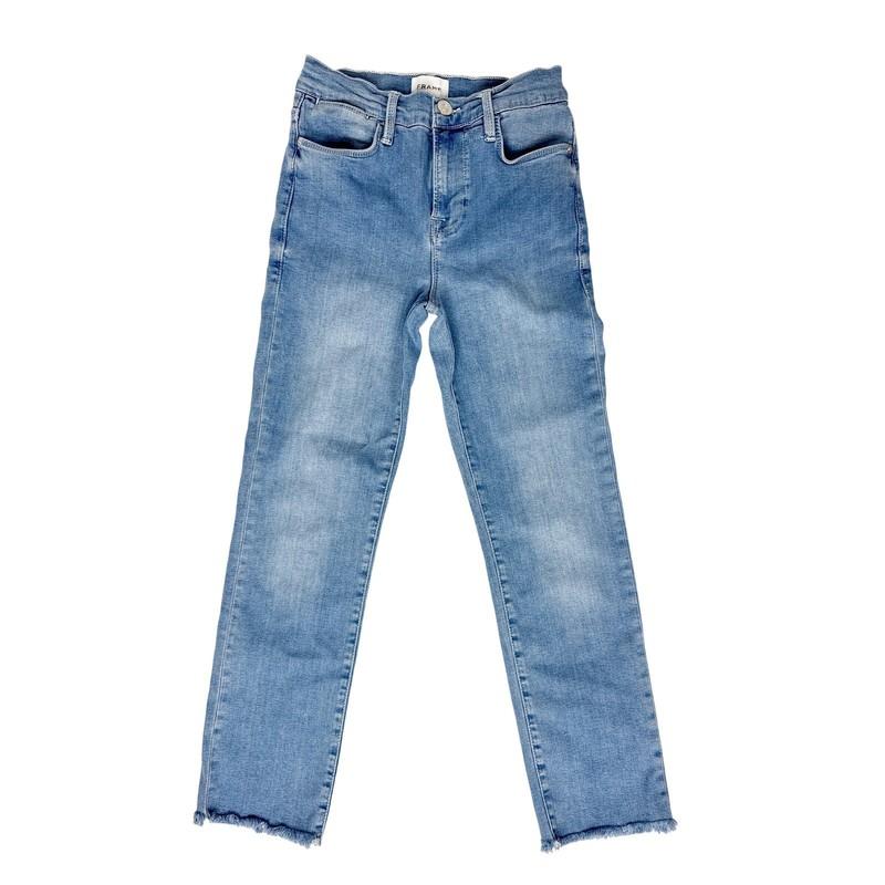 FRAME Le High Straight Jeans Women Size 26 Stretch Denim