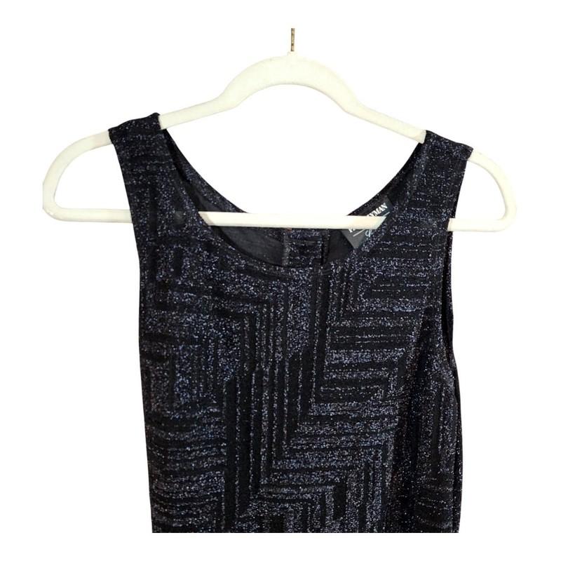 Frank Lyman Stretch Knit Sparkly Black Jumpsuit Special Occasion Women's US 8