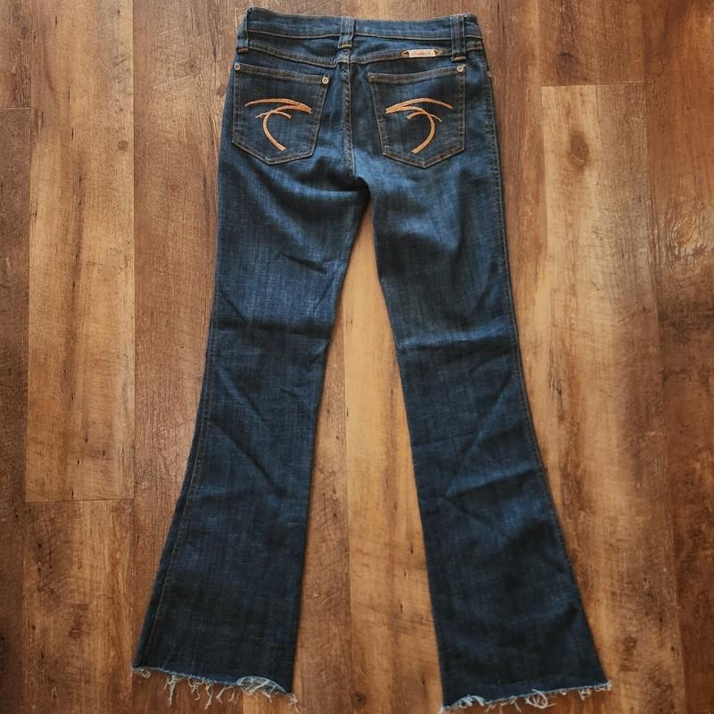 Frankie B Flare Y2K Jeans Size 4 (27x30) Made In USA 19D208