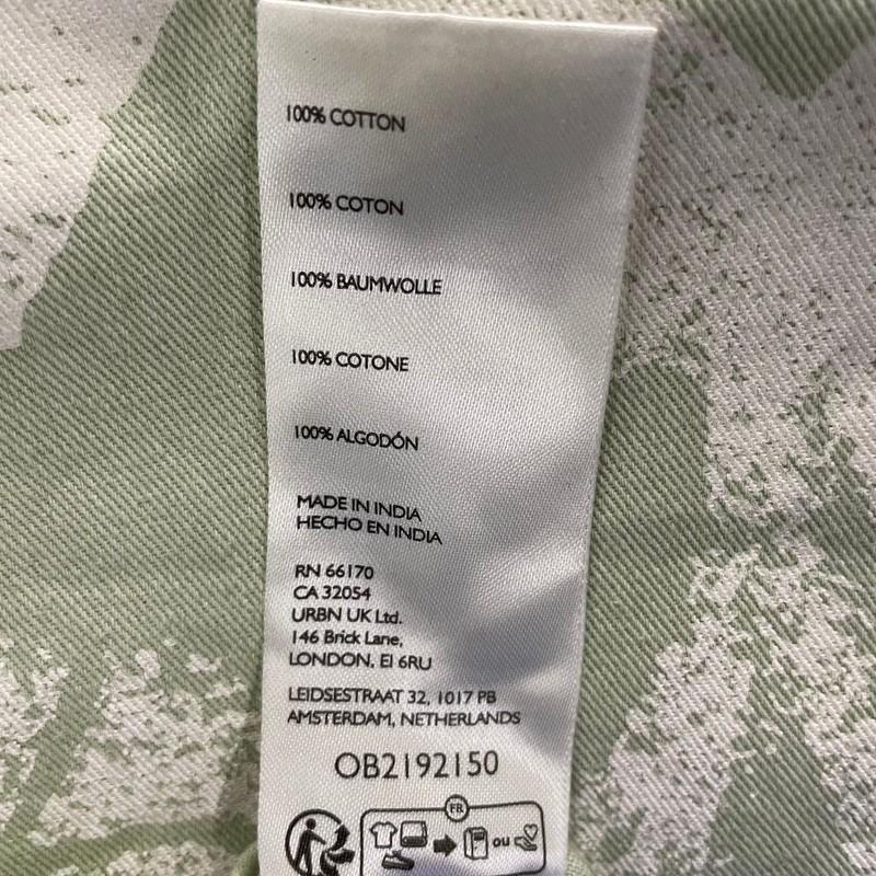 FREE PEOPLE Breezy Denim Printed Jeans Women's Size S Seaglass Combo
