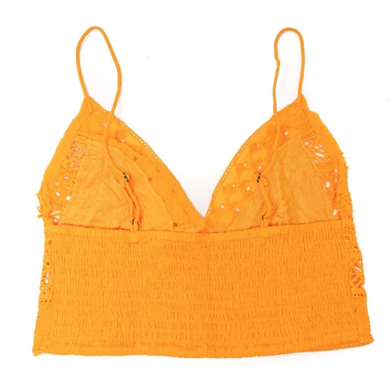 Free People Carina Bralette Mango Women's Crop Top NWT Pick Size