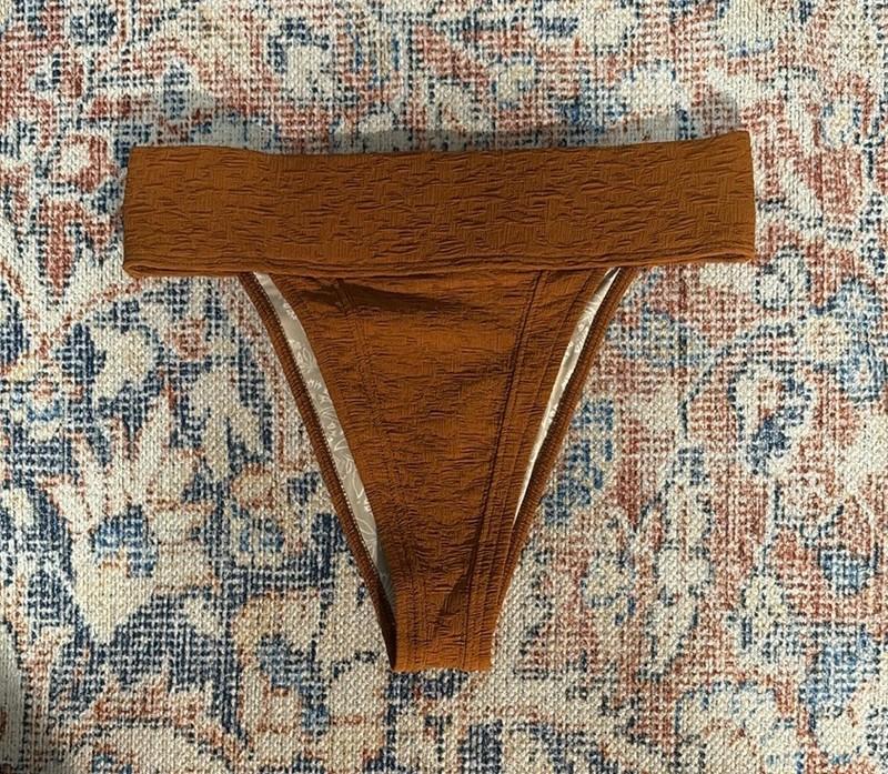 Free People FP Beach Farrah Dylan Bikini Bottoms In Honey Ginger SZ S NWOT