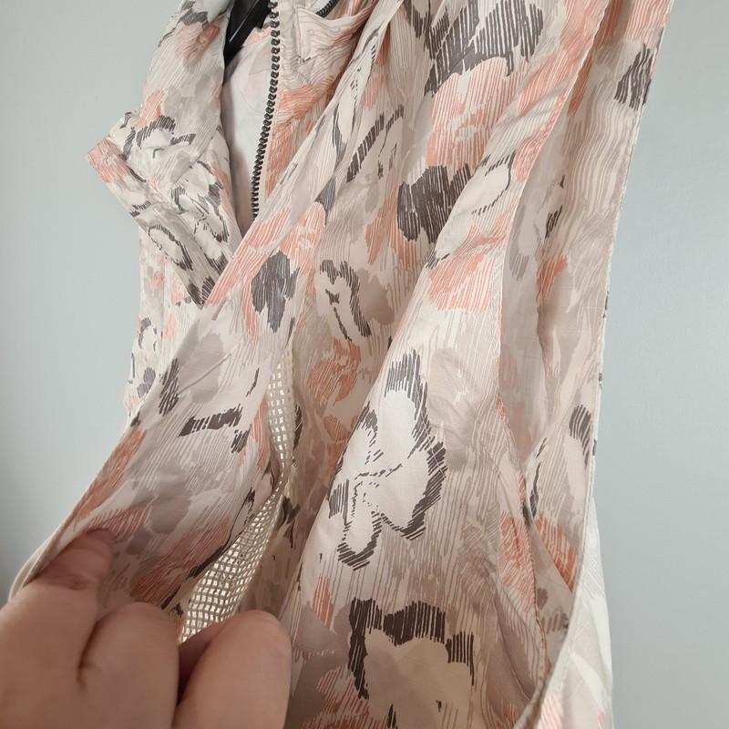 Free People FP Movement Off The Grid Lightweight Printed Vest XS Womens Zip Hood