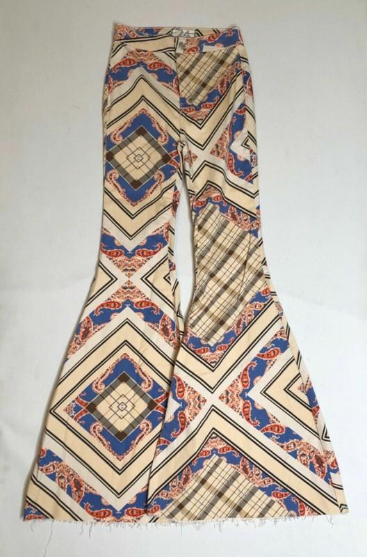 Free People Just Float On Printed Flare Jeans High Rise Size 26 27 28 29 30 31