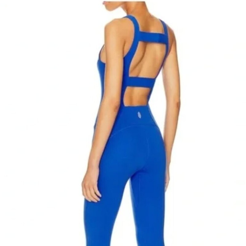 Free People Movement Never Better One-Piece Jumpsuit In Electric Cobalt NWOT