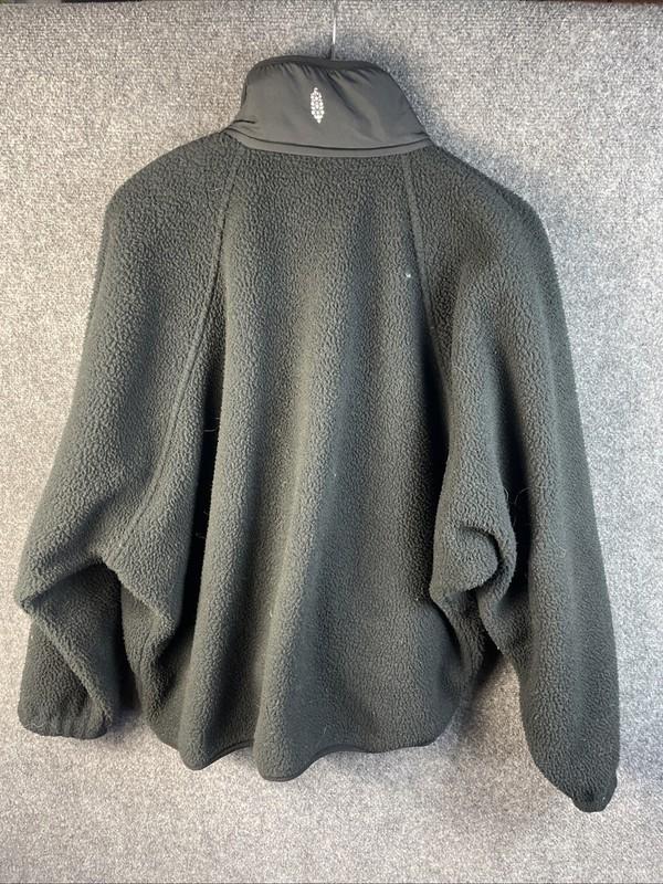 Free People Movement X Hatch Hit The Slopes Fleece Jacket Maroon Size XL Black