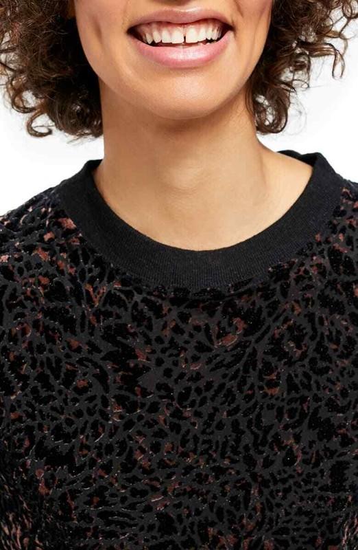 Free People Teddy Tee Cheetah Combo