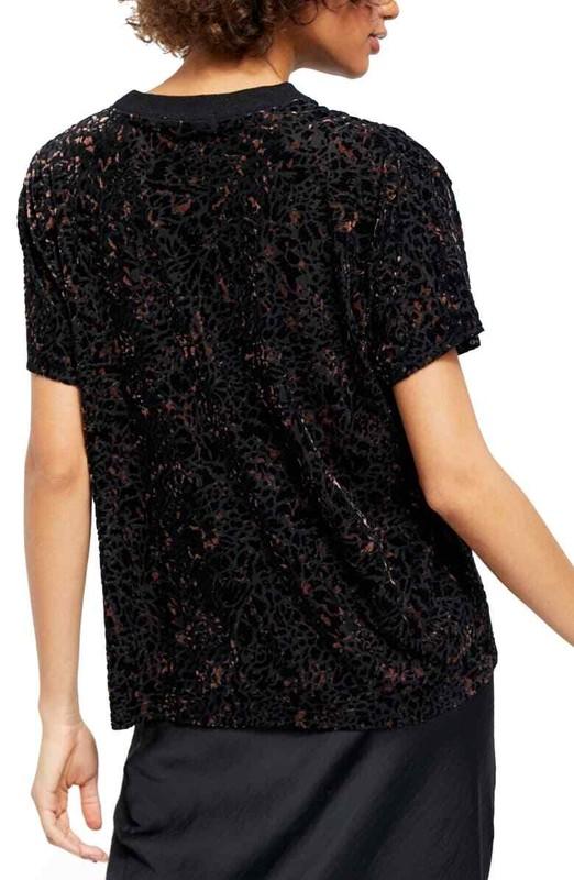 Free People Teddy Tee Cheetah Combo