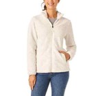 Free2B Ladies Butter Pile Fleece Jacket Full Zip Soft Stand Collar I K42
