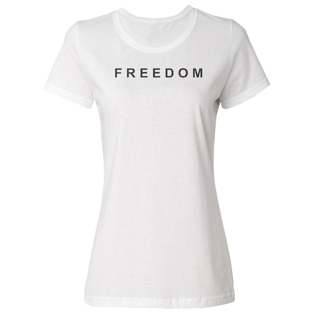 Freedom Charlie Kirk Tee - RIP Memorial Tribute Ladies' Crewneck T-Shirt