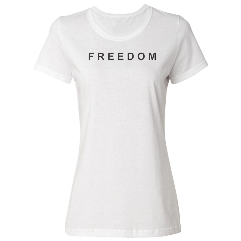 Freedom Charlie Kirk Tee - RIP Memorial Tribute Ladies' Crewneck T-Shirt