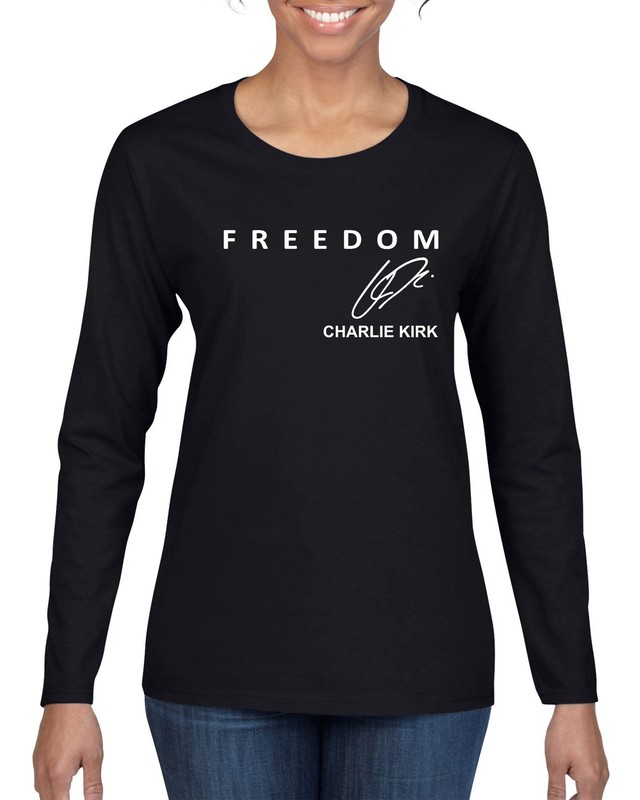 Freedom Charlie Signature- Kirk Memorial Tribute Womens Long Sleeve T-Shirt