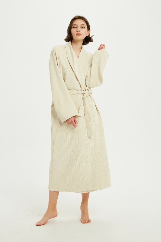 Freetree® Women's Waffle Weave Microfiber SPA Robe - Ultra Absorbent Fast Drying
