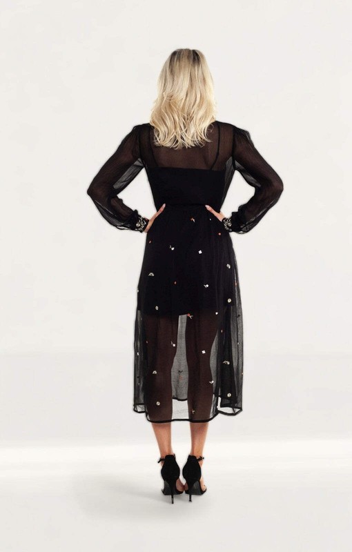 French Connection Womens Black Midi Dress RRP £150