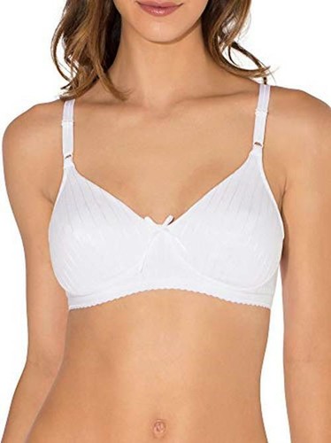 Fruit Of The Loom 96248 Fiber Fill Wirefree Bra 36 B White 36b