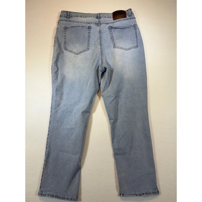 Frye Jeans Womens Size 16/34 Light Wash High Rise Straight Leg Denim Pants