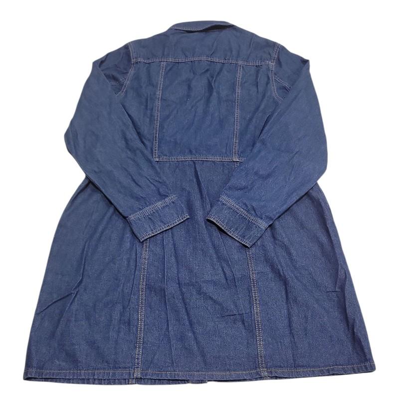 Frye Women's 100% Cotton Form Fitting Buttons Pockets Mini Denim Dress