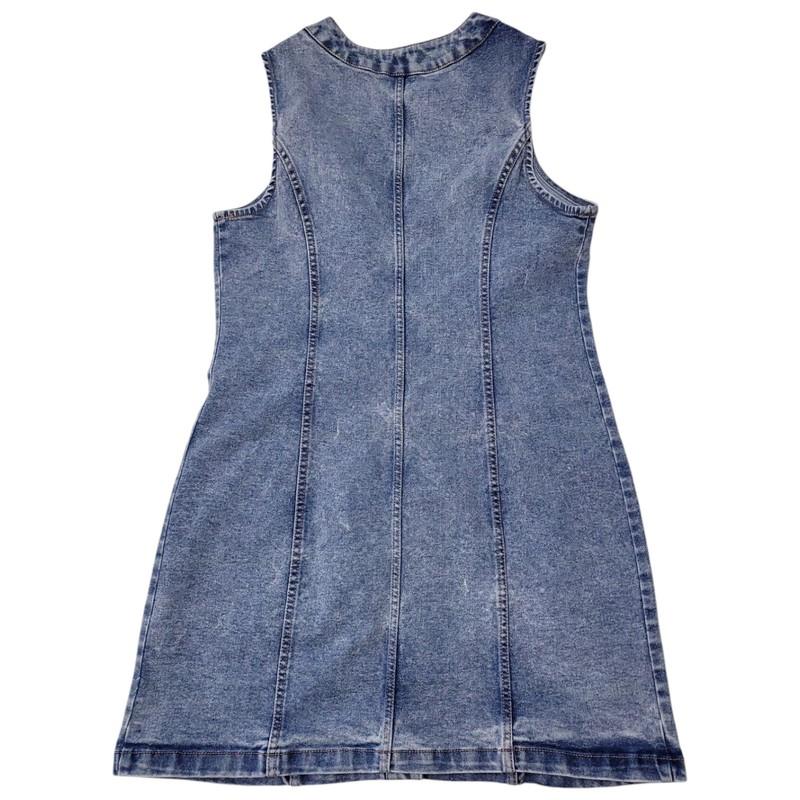 Frye Women's Sleeveless Stretch Denim V-Neck Mini Dress